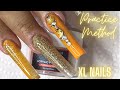 xxl nails tutorial | AFFORDABLE MODELONES ACRYLIC KIT for beginners |nail haul |Tapered square nails