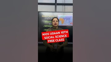 NIOS UDAAN 10th Social Science Free Class Timing? #nios #shorts