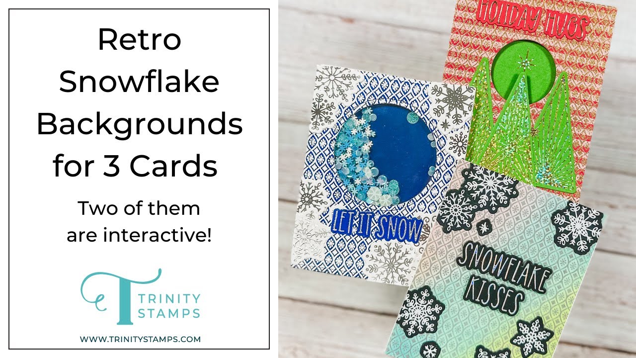 Retro Snowflake Christmas Cards with @laurentaylormade! 