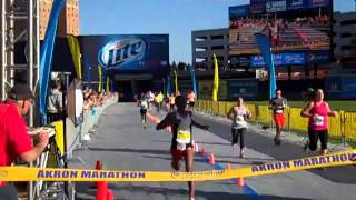 2013 Akron Marathon men's marathon winner, Getachew Asfaw