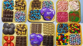Filling Platter With Sweets And Chocolate|Asmr Platter