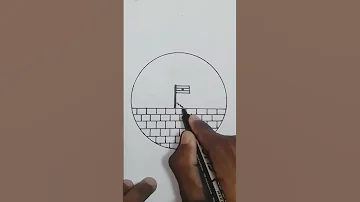 India Flag त र ग Circle Drawing Easy 2024 