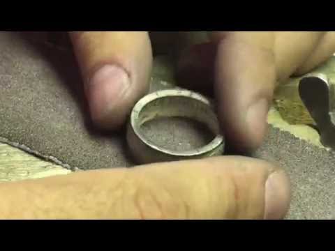 Dutch Coin Ring out of Silver Gulden - Making Process