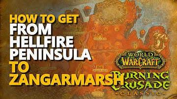 How to get from Hellfire Peninsula to Zangarmarsh WoW TBC Classic