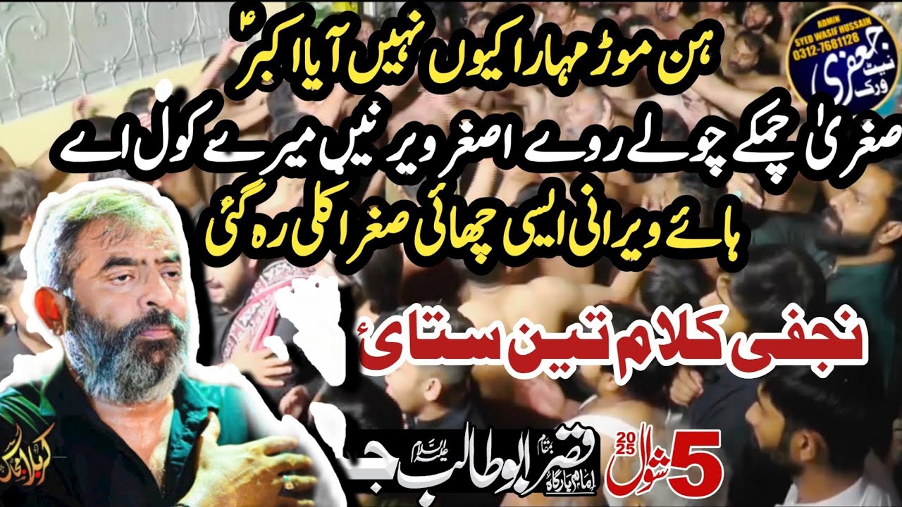 Hon Mor Mohara q Nai aya Akbar| sugra chum k choly rovy | hay verani esi chaye Noha  Amir Ali Najfi