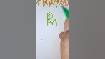 PRAMOD name as brand logo design 😱#viralvideo #shortsvideo