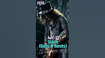Slash (Guns N`Roses) Evolution 1988 a 2025 @SlashOfficial @gunsnroses @guns