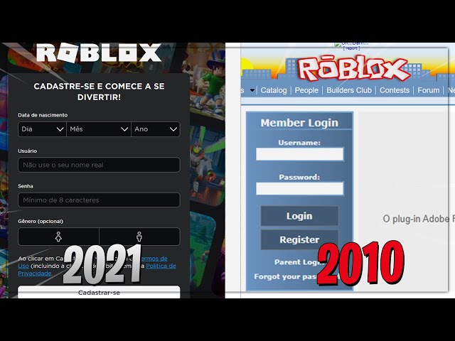 CONTA de 2010 no ROBLOX 