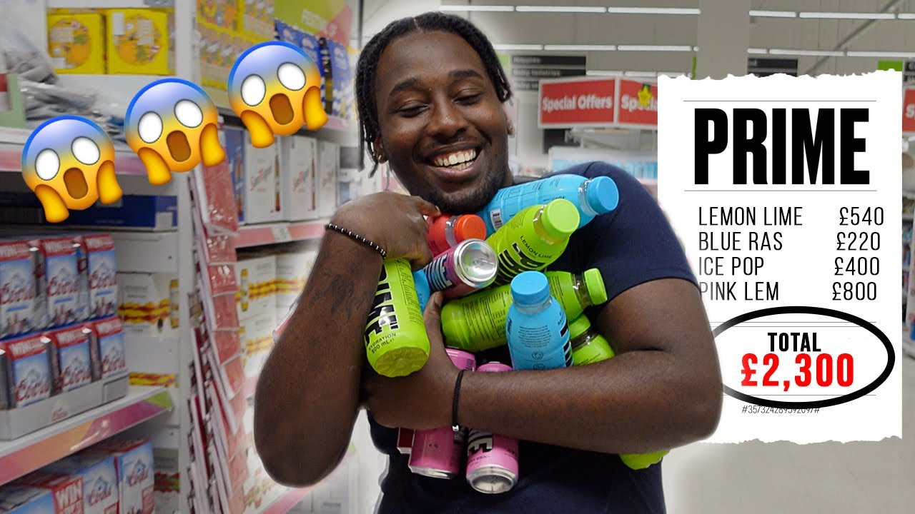 ANYTHING YOU CAN CARRY, I'LL PAY FOR CHALLENGE! KSI PRIME HYDRATION