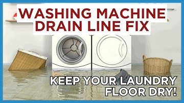 Washing Machine Drain Line Overflow Fix