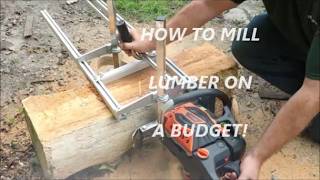 VEVOR 62cc Chainsaw Milling Lumber — VEVOR 36" Chainsaw Mill & Rail System Unboxing and Review!!