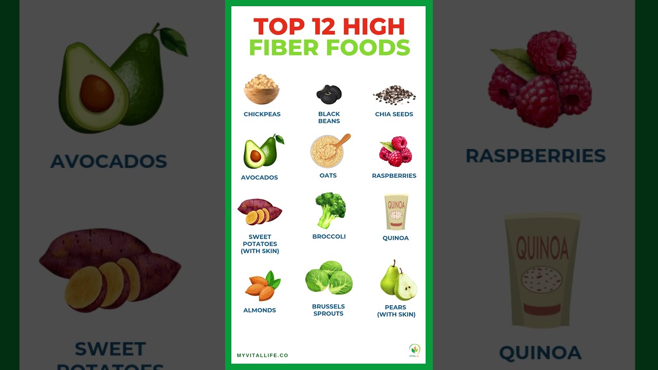 Top 12 High Fiber Foods