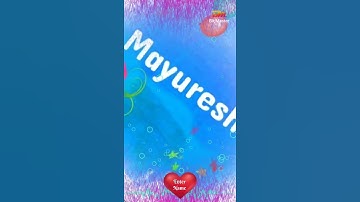 mayuresh name whatsapp status...😎