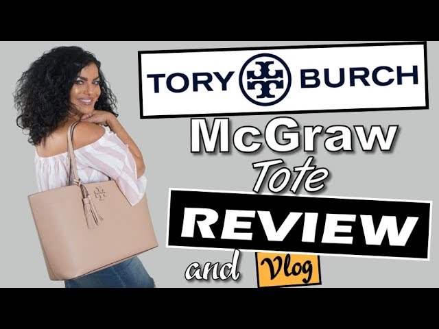 Tory Burch McGraw Tote Review and VLOG | Devon Sand - YouTube