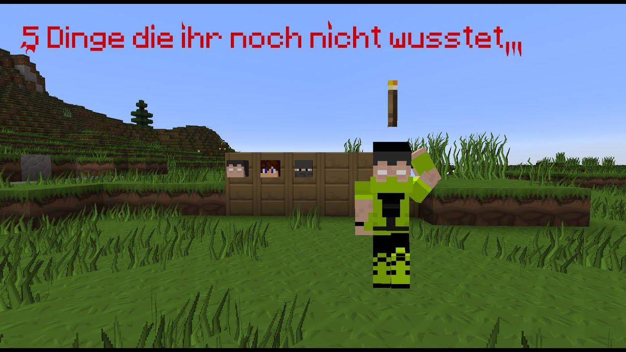 Minecraft 5 Dinge Die Du Noch Nicht Wusstest 5 Dinge die du noch nicht über Minecraft wusstest - YouTube