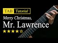 Merry christmas mrlawrence  guitar lesson  tab