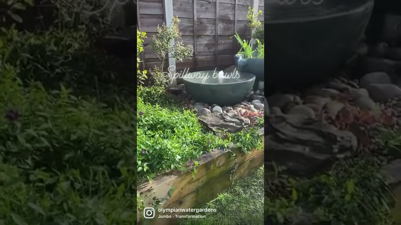  Aquascape Spillway Bowls Waterfeature Installation In Denton Manchester Olympian Water Gardens