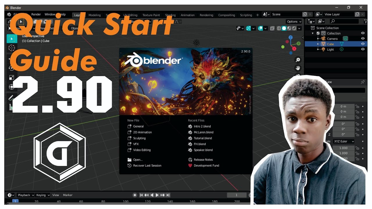 Quick start guide to Blender 2.90.....A loose walkthrough of Blender ...
