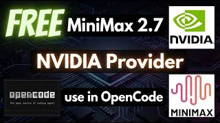 Minimax M2.7 Is Free On Nvidia Use It In Opencode Right Now