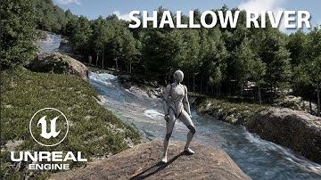 Unreal Engine 5.7 – Shallow Water River in a PCG Forest – Tutorial