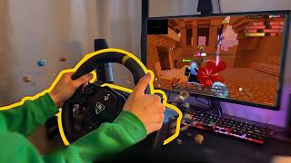 ROBLOX Bed Wars But With A STEERING WHEEL..