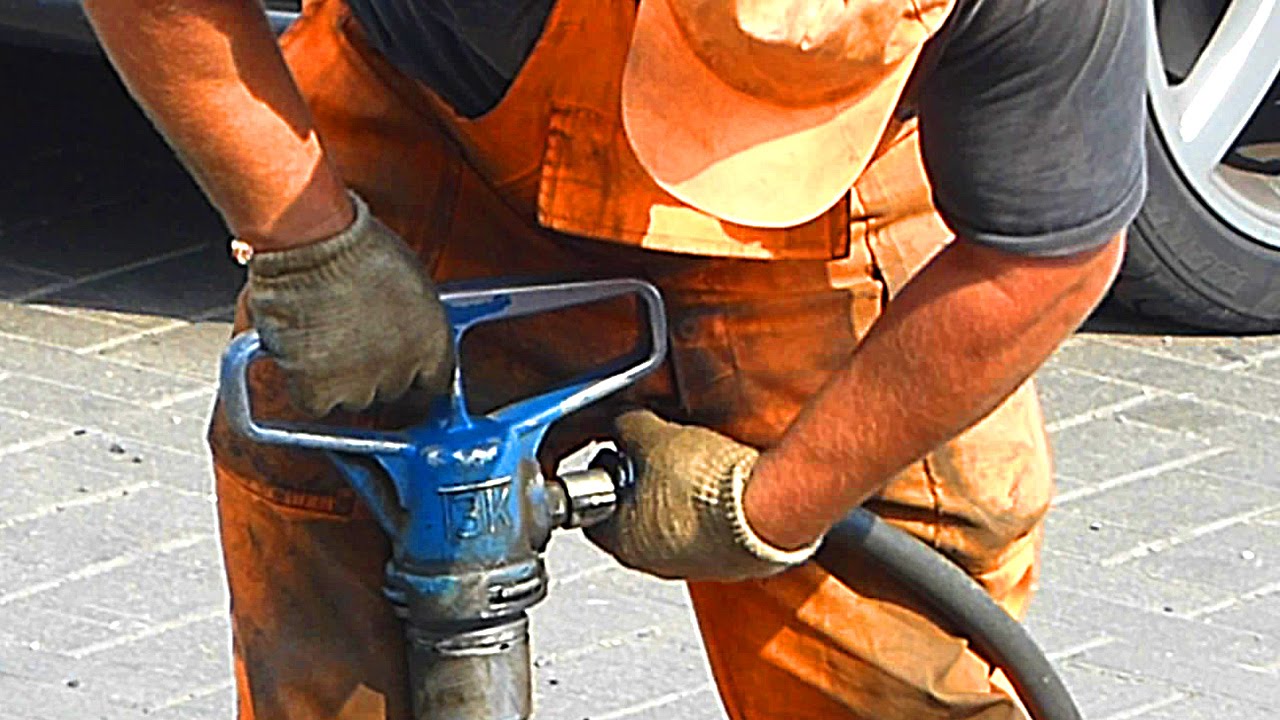 Футаж Ремонт Дороги. Дорожные Работы. Резка Асфальта и Отбойный Молоток ...