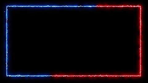 Neon Light Border | Black Screen Effects | Light Effect Video Background | Frame Video |