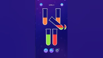 Conquering Level 4 | Water Sort Club Game Challenge | #watersortpuzzle #gameplay #gaming #games