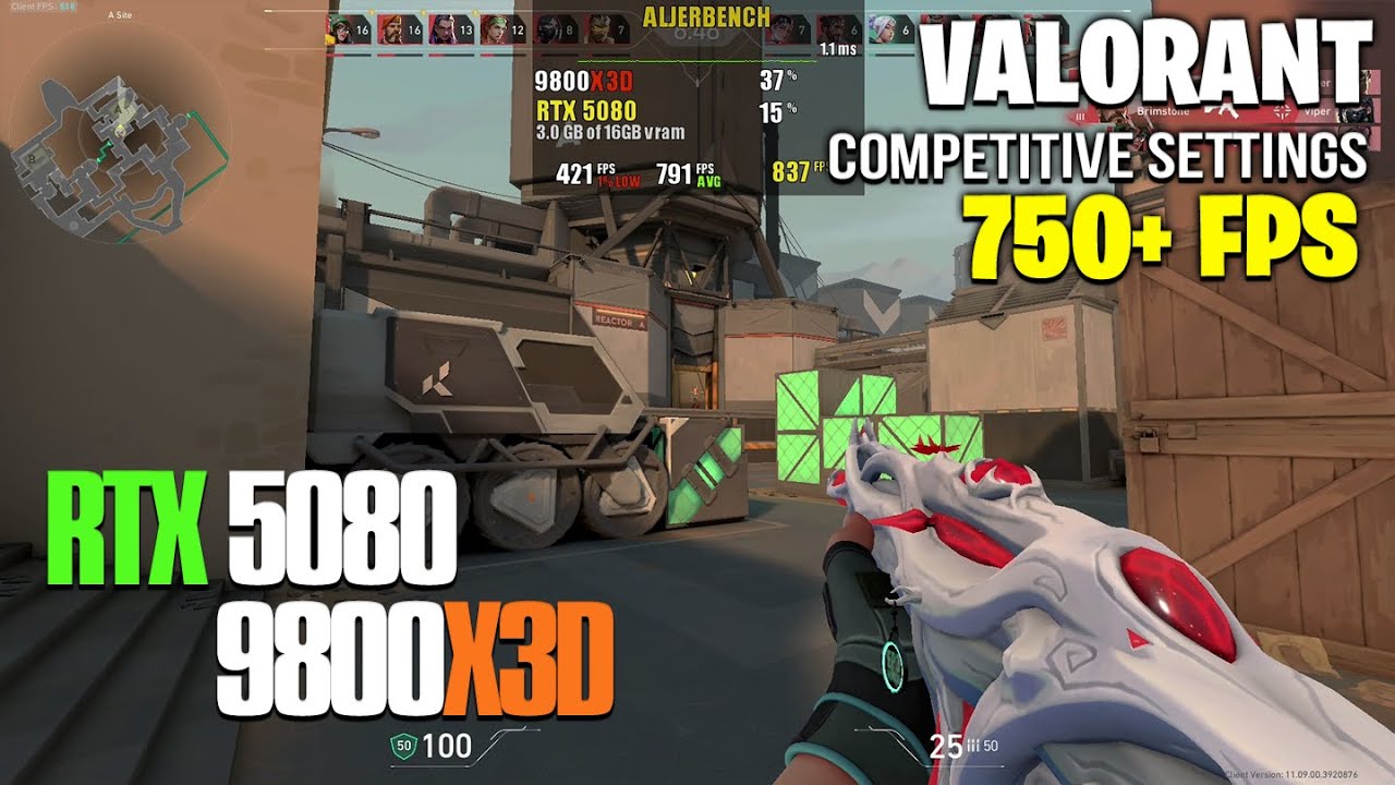 RTX 5080 & 9800X3D | Valorant