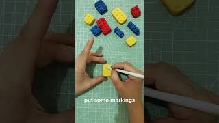 Edible Lego bricks #gumpaste #caketopper