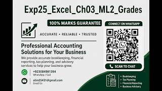 Exp25_Excel_Ch03_ML2_Grades | Exp25 Excel Ch03 ML2 Grade News
