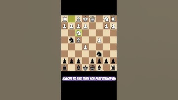 AMAZING opening chess trap (135) #chess #chesstraps