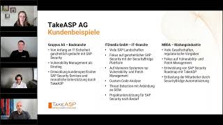 IT-Onlinekonferenz SAP Security - TakeASP Kundenbeispiele