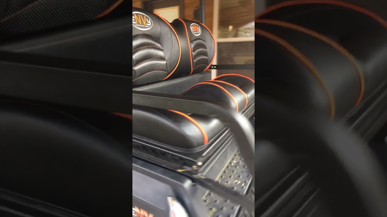 Brand new 2021 Electric Envy Golf Cart Jacked up on mud tires YouTube