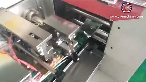 Power switch socket flow type bag automatic filling sealing packaging machine testing video