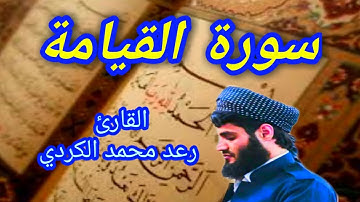 سورة القيامة - القارئ رعد محمد الكردي