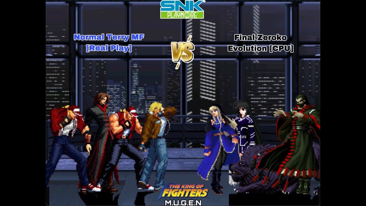 KOF MUGEN - Normal Terry Bogard MF team [REAL PLAY] VS Final Zeroko ...