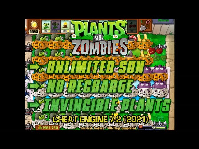 Plants vs Zombie Cheat Engine, Instant Refill