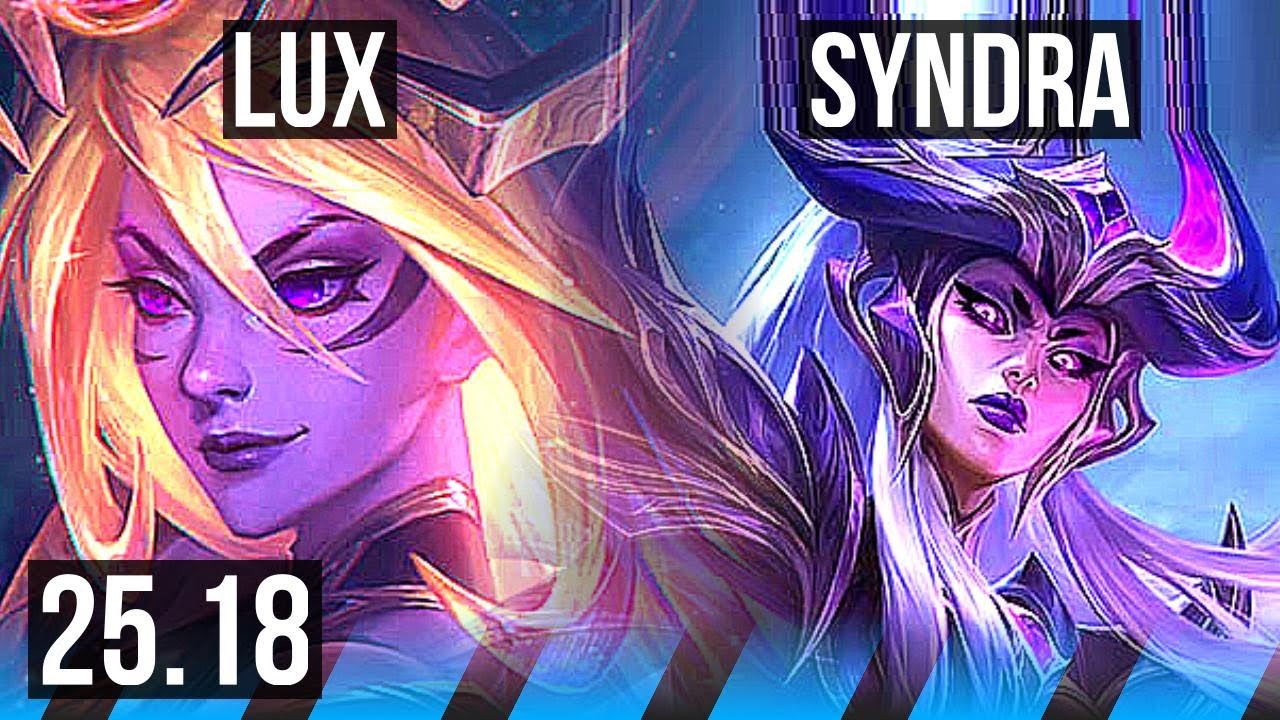 LUX vs SYNDRA (MID) | 18/3/12, Legendary | EUW Master | 25.18