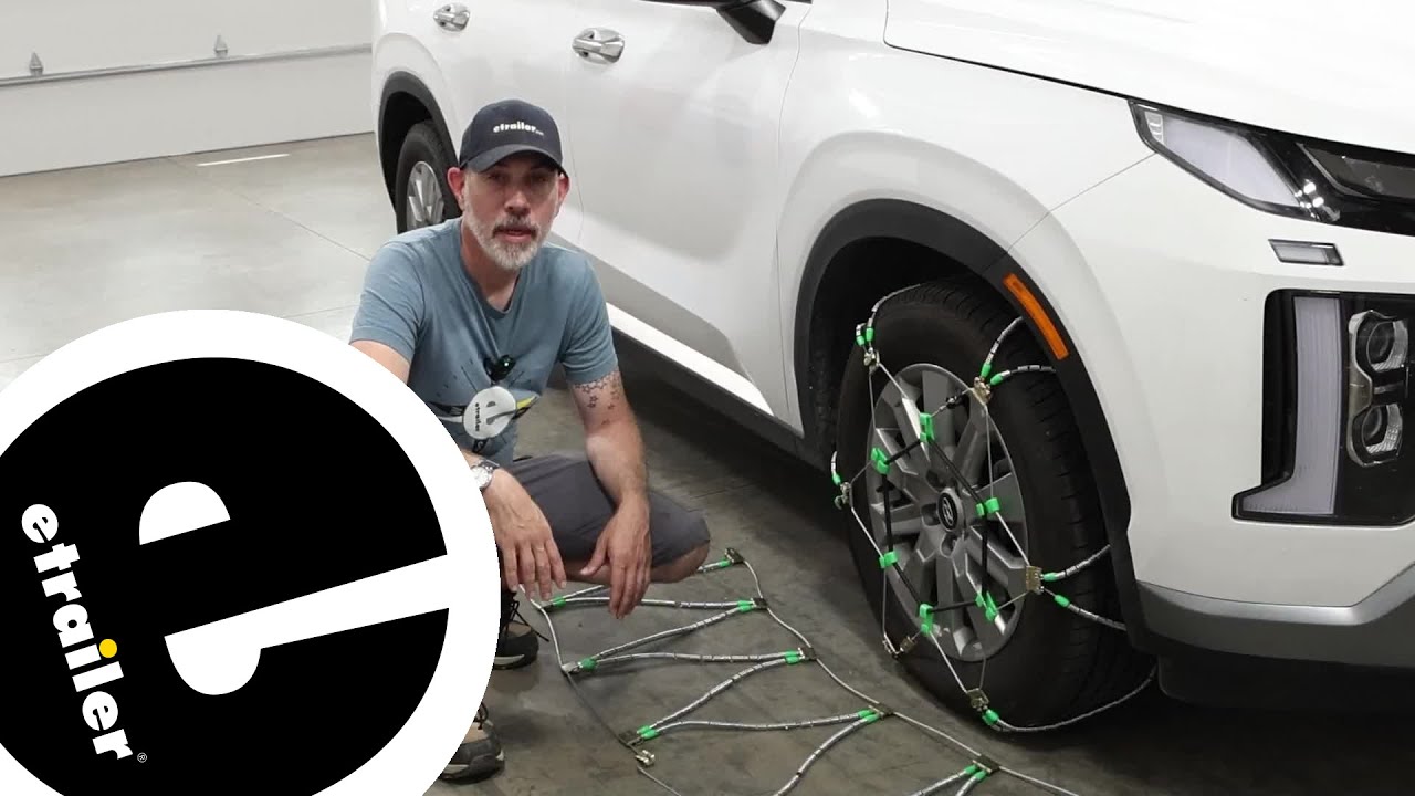 etrailer | Test Fitting the Titan Chain Cable Tire Chains on a 2025 Hyundai Palisade