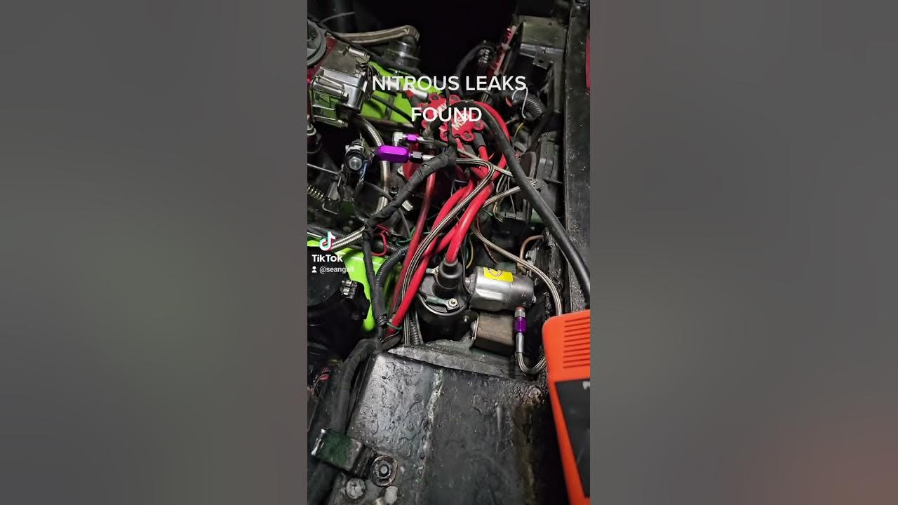 nitrous leak detected with AC leak detector! cool YouTube