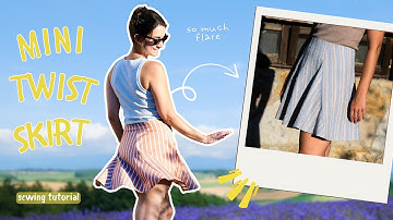 How to Sew a Mini Skirt | Easy Sewing Tutorial + PDF Pattern