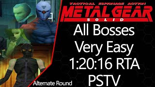 MGS1 | Integral | PSTV | Very Easy | All Bosses | Alternate Round | 1:20:16 RTA