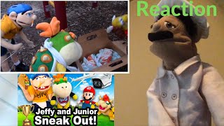 SML Movie: Jeffy and Junior Sneak Out Reaction (Puppet Reaction)