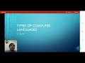 Class6 ch1V2 Types of Computer Languages