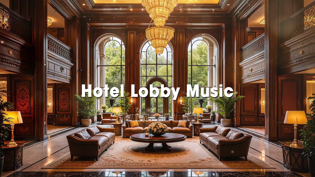 Sophisticated Hotel Lobby Ambience 🎶 | Smooth Jazz Piano Background Music for Focus & Work