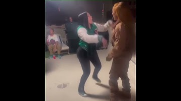 Thumbnail of Cardi B on set for "Tomorrow 2" music video with Glorilla