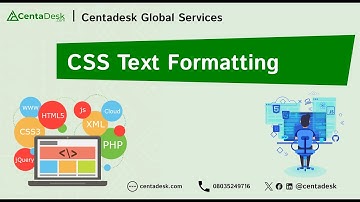 CSS Text Formatting Explained | Learn CSS Typography Basics (8)