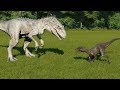 Indoraptor VS Indominus Rex Jurassic World Evolution 