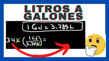 Litros a Galones ¿COMO CONVERTIR l a gal?|💥 CONVERSIONES 💥